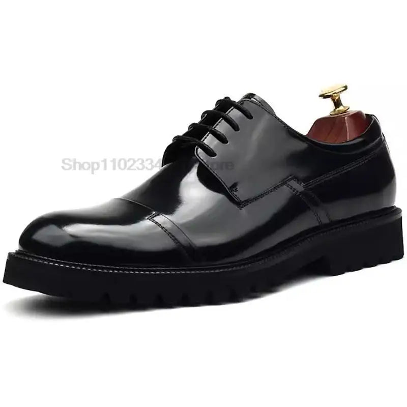 Handmade Genuine Leather Brogue Oxford Dress Shoes for Men Luxurious Weddings