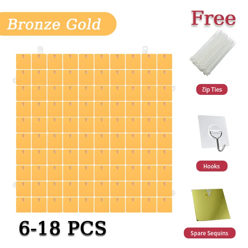 Golden Sequin Panels Backdrops Photography Backgrounds Luxurious Weddings