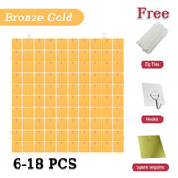 Golden Sequin Panels Backdrops Photography Backgrounds Luxurious Weddings