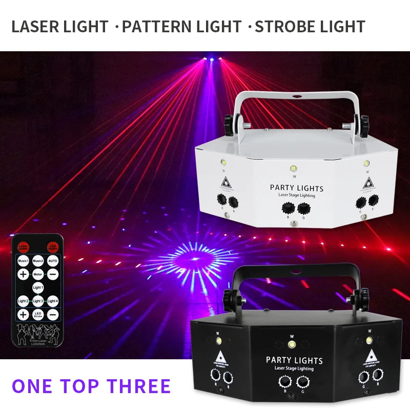 LED Disco Light - Perfect for Events- RGB Stage Lighting Effect Disco laser lights Luxurious Weddings