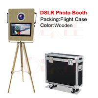 Portable Wooden Photo Booth 15.6 inch DSLR Photo Booth Luxurious Weddings