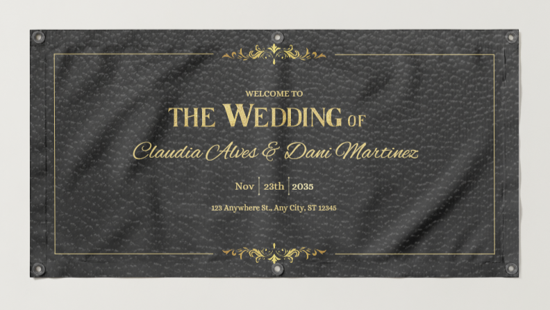 Wedding Banners #1122 Banners Luxurious Weddings