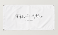 Mrs & Mrs Wedding Banner 01