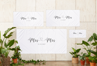 Mrs & Mrs Wedding Banner 01