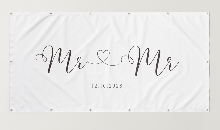 Mr & Mr Wedding Banner 05
