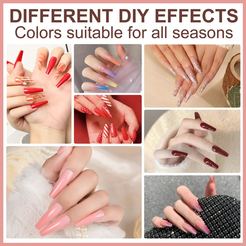 Premium Gel Nail Polish Kit & UV LED Dryer nail kits Luxurious Weddings