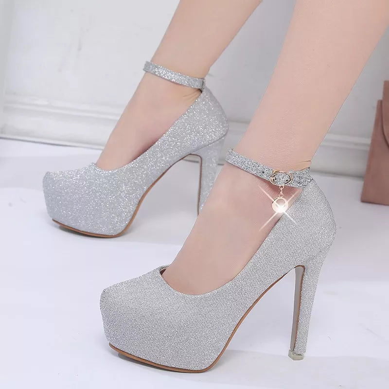 Stunning High Heel Wedding Shoes for Brides - 12cm Platform, Bridal heels Luxurious Weddings