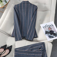 Striped High End Women's Suit Suits Luxurious Weddings