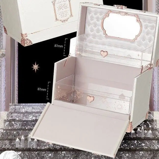 Flower Knows Swan Ballet Pink Antique Makeup Case Makeup Organizer Luxurious Weddings