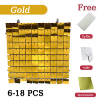 Golden Sequin Panels Backdrops Photography Backgrounds Luxurious Weddings