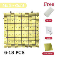 Golden Sequin Panels Backdrops Photography Backgrounds Luxurious Weddings