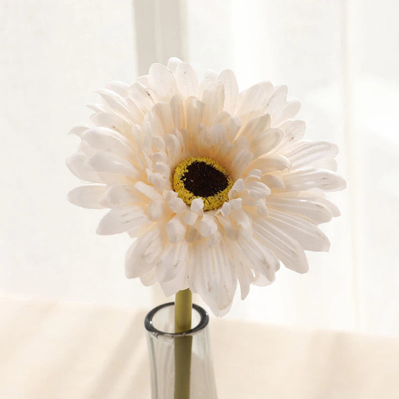 5/10PC Artificial Silk Gerbera Flower Heads - Perfect for Weddings and Home Decor! Sunflowers Luxurious Weddings