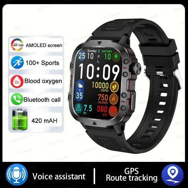Military Smartwatch For Men smartwatch Luxurious Weddings