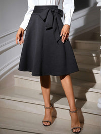 Tied Knee Length Skirt Skirt Luxurious Weddings