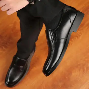 Men's Black Leather Formal Shoes mens shoes Luxurious Weddings