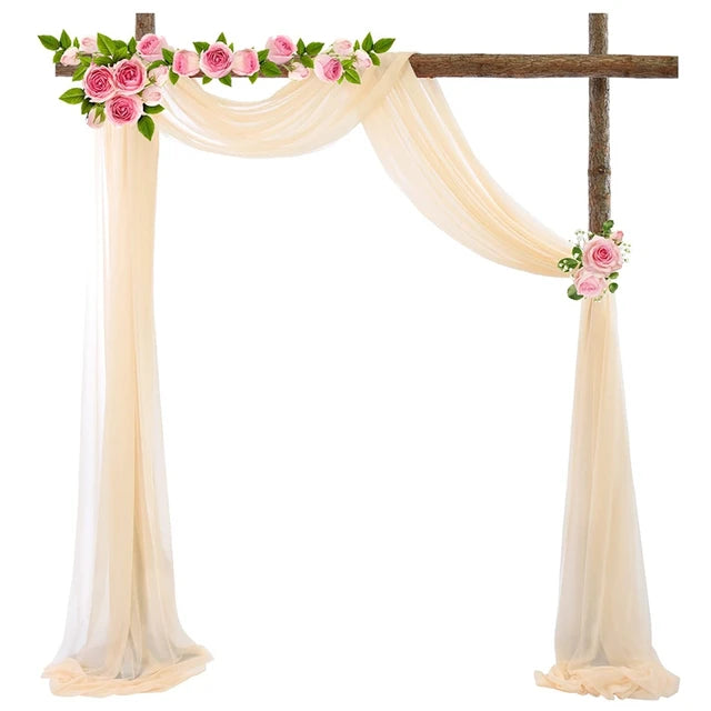 Wedding Arch Drape Chiffon Fabric Draping Wedding Arch Draping Luxurious Weddings
