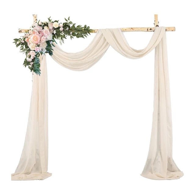 Wedding Arch Drape Chiffon Fabric Draping Wedding Arch Draping Luxurious Weddings