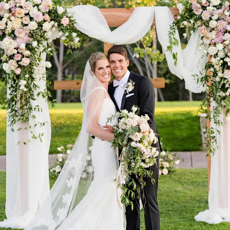 Wedding Arch Drape Chiffon Fabric Draping Wedding Arch Draping Luxurious Weddings