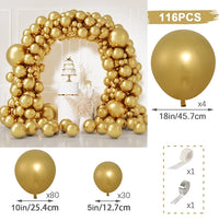 White Gold Balloon Garland Arch Kit Balloon Garlands Luxurious Weddings