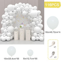 White Gold Balloon Garland Arch Kit Balloon Garlands Luxurious Weddings