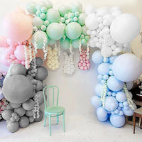 White Gold Balloon Garland Arch Kit Balloon Garlands Luxurious Weddings