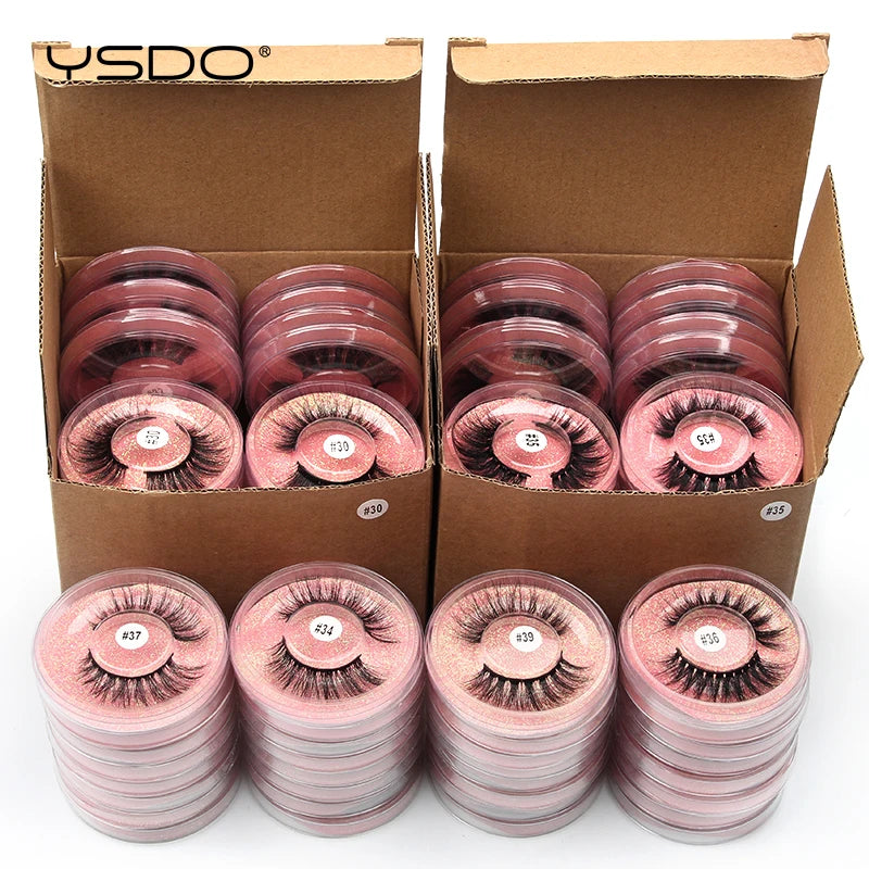 Maquiagem Eyelashes 4/10/20/50/100PCS 3D Mink Lashes Set Natural False Eyelashes False Eyelashes Luxurious Weddings