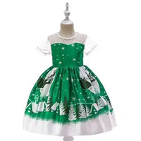 Cartoon Cosplay Snowflake Princess Dress girls dresses Luxurious Weddings
