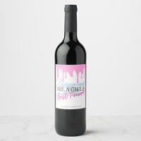 Bachelorette Wine Labels | Diamonds Wine Labels Luxurious Weddings