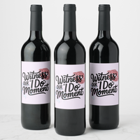 Bachelorette Wine Labels | Witness Ours Wine Labels Luxurious Weddings