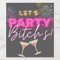 Bachelorette Party Wine Labels Wine Labels Luxurious Weddings