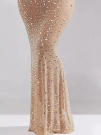 Rhinestone Spaghetti Strap Maxi Dress Dresses Luxurious Weddings