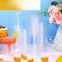 100-Pack Elegant Disposable Champagne Flutes Tableware Luxurious Weddings