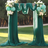 Green Silk Draping Silks Luxurious Weddings