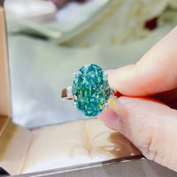 5 Carat Moissanite 925 Sterling Silver Ring Rings Luxurious Weddings