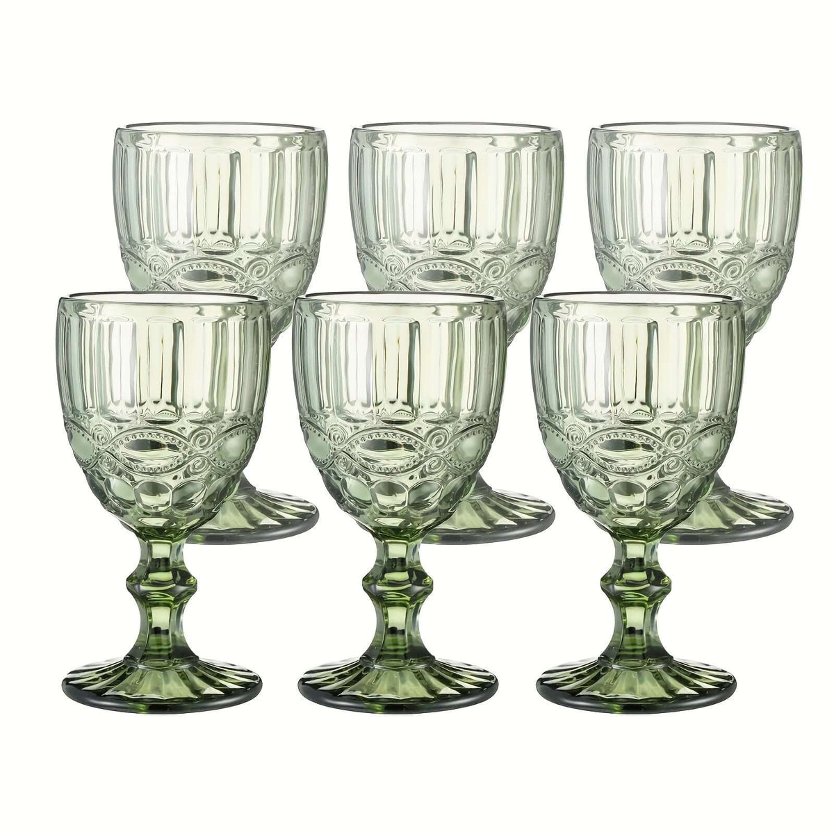 6pcs Vintage Snake Pattern Wine Glass Set wine glass Luxurious Weddings