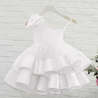 Children's Wedding Dress Girls One-shoulder Show Princess Fluffy girls dress Luxurious Weddings