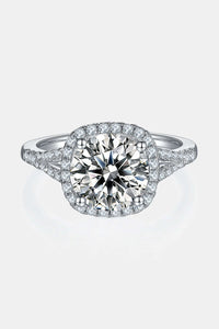 3 Carat Moissanite Halo Ring Luxurious Weddings