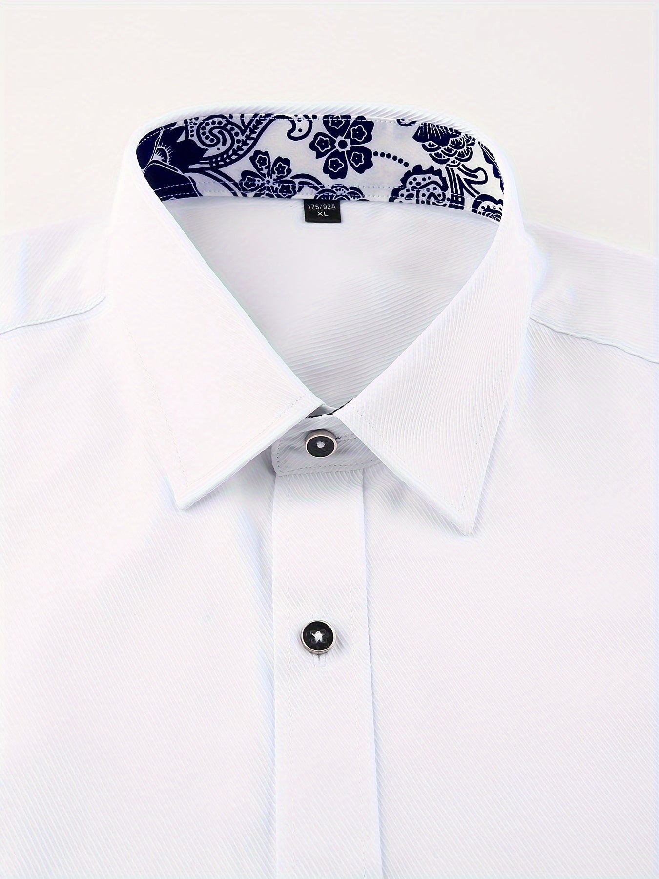 Men's Long Sleeve Tuxedo Shirt for Spring & Autumn Men's Formal Shirts Luxurious Weddings