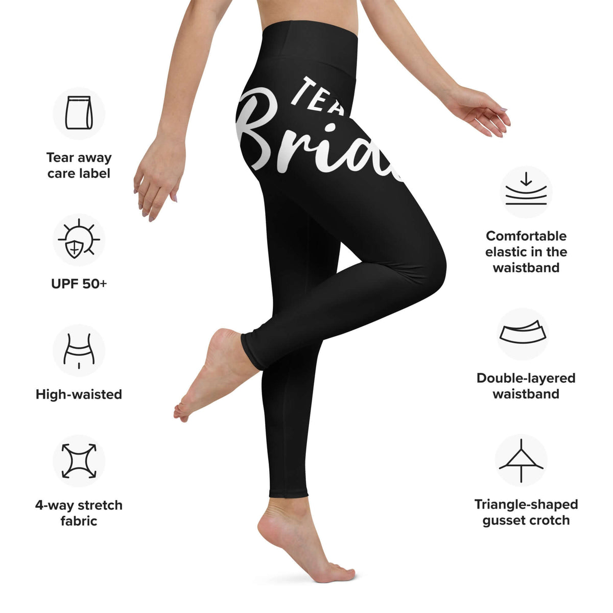 TEAM BRIDE Yoga Leggings Luxurious Weddings