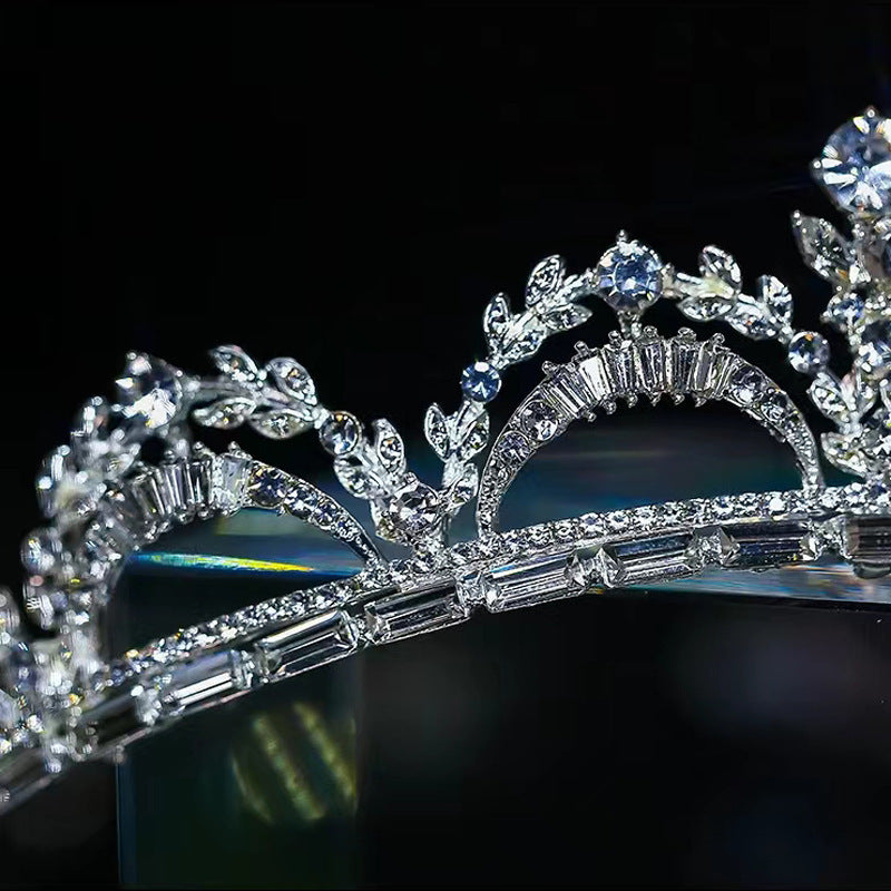 Crystal Princess Birthday Crown Bride Tiaras Luxurious Weddings