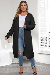 Plus Size Open Front Long Sleeve Cardigan Plus size cardigan Luxurious Weddings