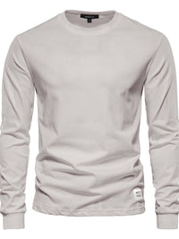 Men's Full Size Round Neck Long Sleeve T-Shirt Plus Size Men's Tshirts Luxurious Weddings