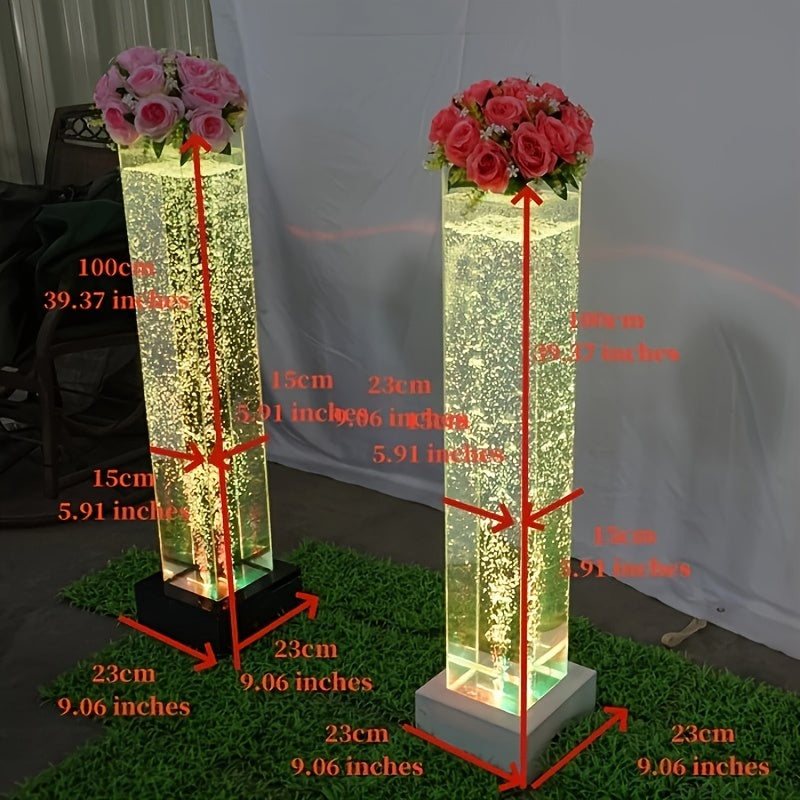 LED Color Changing Fountain Centerpieces led light Luxurious Weddings
