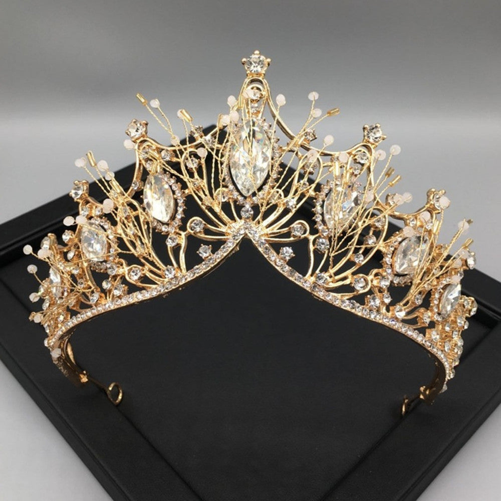 Wedding Crown Baroque Bride Princess Tiara Luxurious Weddings