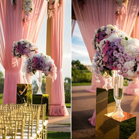 Dark Pink Silk Draping Silks Luxurious Weddings
