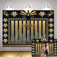 1920s Party Great Gatsby Themed Backdrop Photography Backdrop Luxurious Weddings