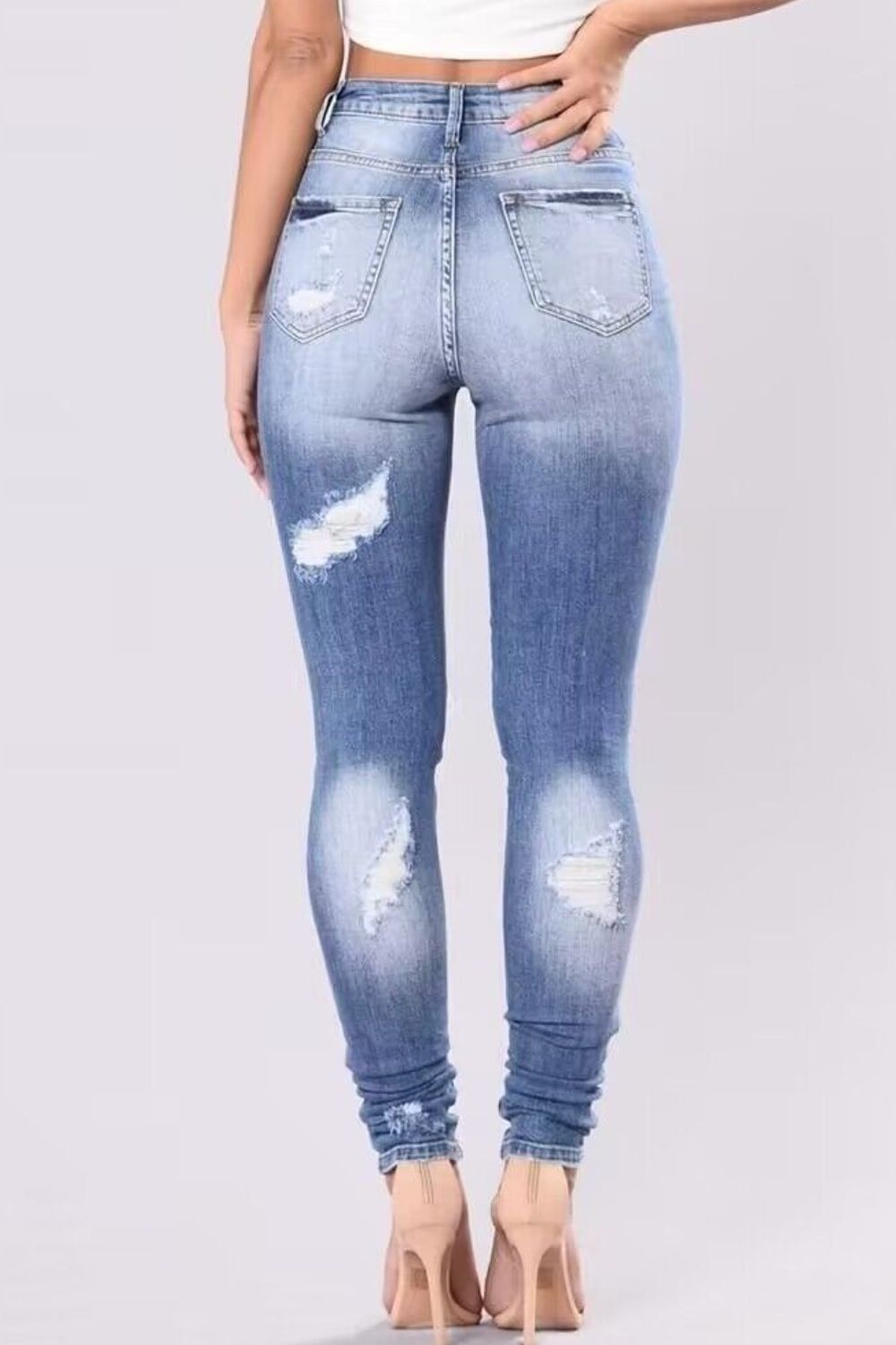 Full Size Distressed Skinny Jeans Plus Size Jeans Luxurious Weddings