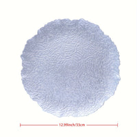 50 Silvery Charger Plates for Elegant Dining tableware Luxurious Weddings