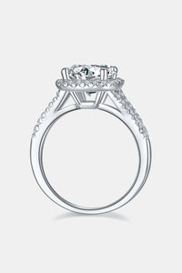 3 Carat Moissanite Halo Ring Luxurious Weddings