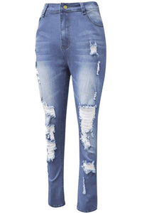 Full Size Distressed Skinny Jeans Plus Size Jeans Luxurious Weddings